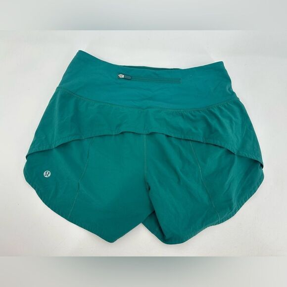 Lululemon Speed Up High-Rise Lined Short 4" Cascadia Green Size 4 - Picture 2 of 9